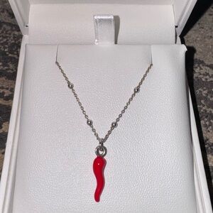 Red Cornicello Necklace